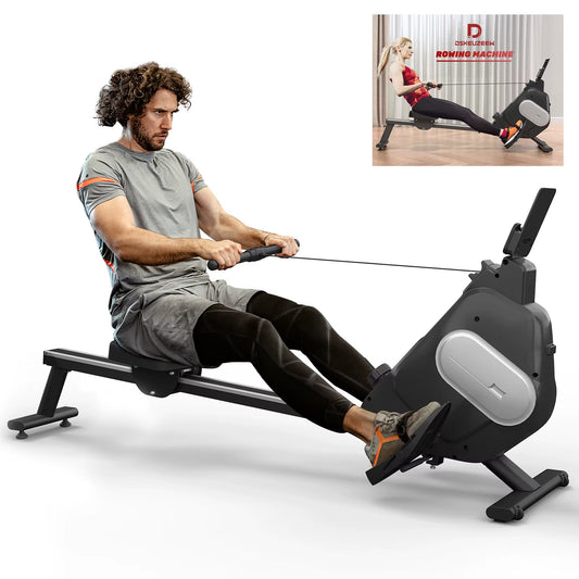 Home Rowing Machine Magnetic Rowing Machine 16 Resistance Levels LCD Display Maximum Load 120Kg Foldable Magnetic Rowing Machine