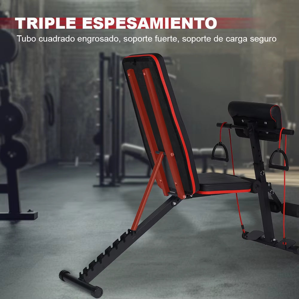 Foldable Weight Bench Incline Weight Bench Multifunctional Bodybuilding for Full Body Workout Fitness Machine Home Gym for Men