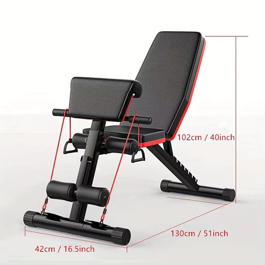 Foldable Weight Bench Incline Weight Bench Multifunctional Bodybuilding for Full Body Workout Fitness Machine Home Gym for Men