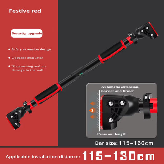 New anti Drop Indoor Pull-Up Bar Home No Punching Wall-Mounted Pull up Bar Corridor Fitness Horizontal Bar
