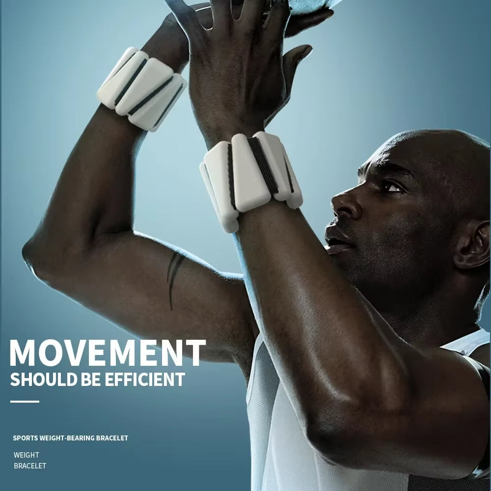 1/2Lbs Yoga Fitness Exercise Wrist Weights Bracelet Triangle Silicone Adjustable Ankle Strap Protector Jogging Sports Wristbands