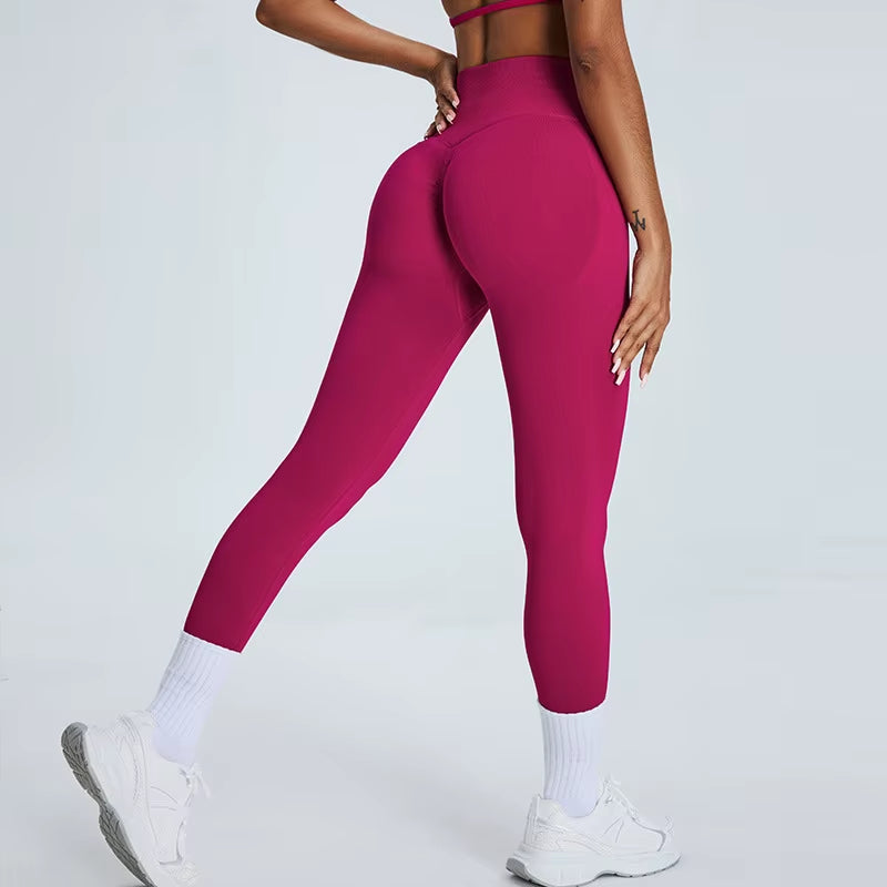 High Waist Push up Seamless Sport Legging Women Yoga Pants Super Stretchy Gym Workout Tights Sport Leggings Running Pants